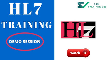 HL7 Online Training Demo Session 1 | HL7 Training Videos For Beginners