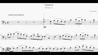 Carmen Intermezzo Play Along for Cello/Trombone/Euphonim/Bassoon