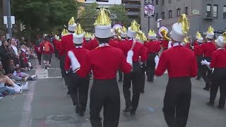 Downtown Portland packed for Starlight Parade and Rose Festival