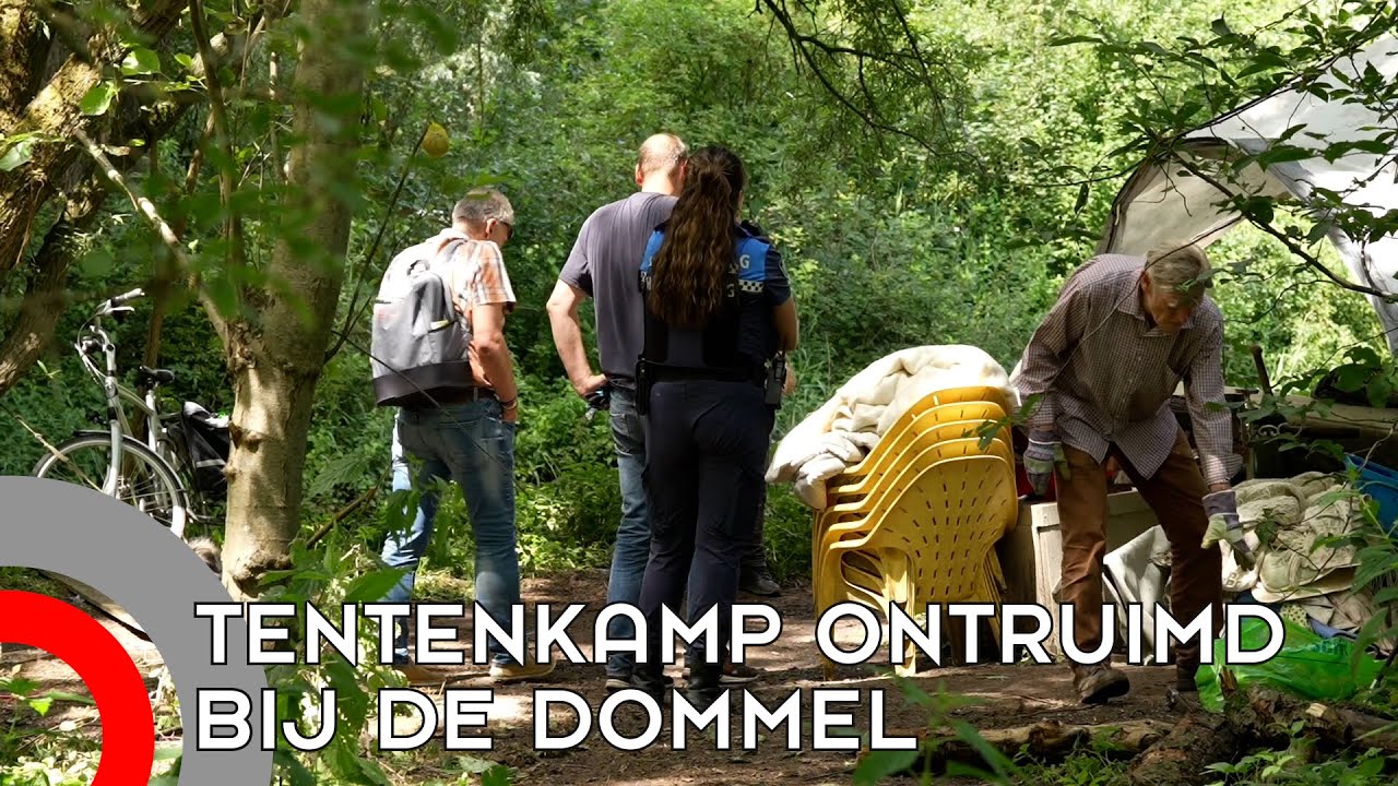 Tentenkamp daklozen bij Dommel ontruimd