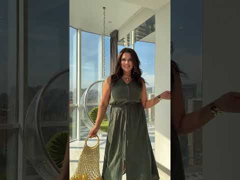 Стильна літня сукня-міді без рукавів з блискавкою і розрізом попереду, батал великі розміри, видео 1