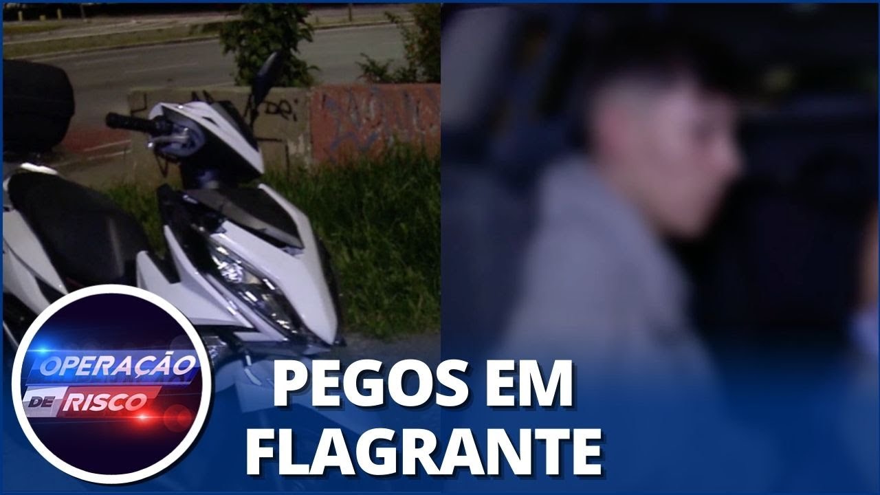 Rapazes tentam justificar furto de veículo: “A moto tava parada na rua”