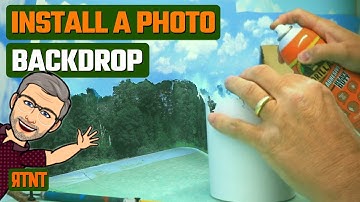 Install a Photo Backdrop on a Model Railroad Layout