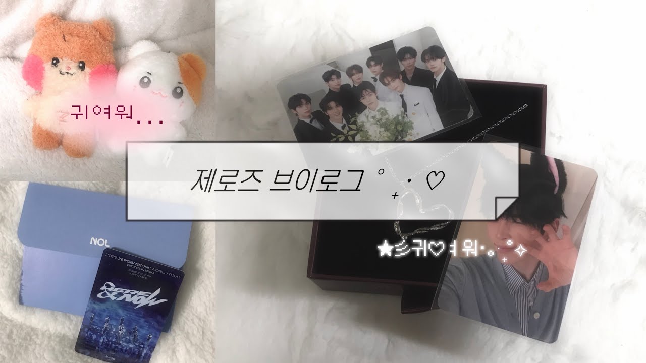 [제로즈 브이로그] 오늘도 그만 정신을 잃고••• | 제로즈 | 제베원 | 제로즈 브이로그 | 택배깡 | 반택깡 | 인형 | 티켓 | 콘서트 | 앨범깡