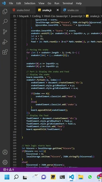 Created a game using HTML CSS and JavaScript - YouTube