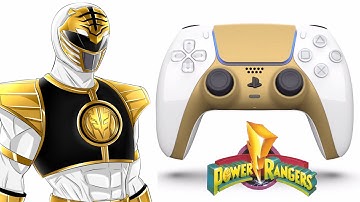 ColorWare PS5 Controller (White Ranger Look)