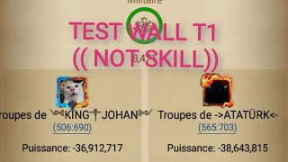 Clash of kings ( TEST T1 WALL NO SKILL AND BUFF 20%) LORD 60 screenshot 3