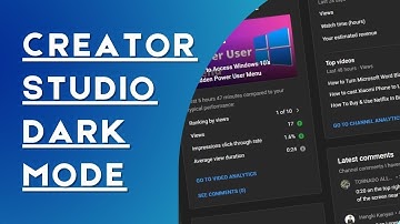 How to enable YouTube Studio Dark Mode theme 2023 | Without Extension