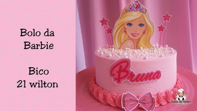 Bolo da Barbie ♥️ Bolo de - Confeitaria Gardênia Ferreira
