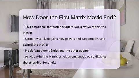 How Does the First Matrix Movie End? - The SciFi Reel