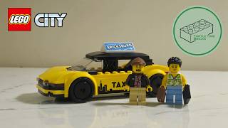 Lego City 60487 Yellow Taxi Cab - Two Minifigures, No Stickers