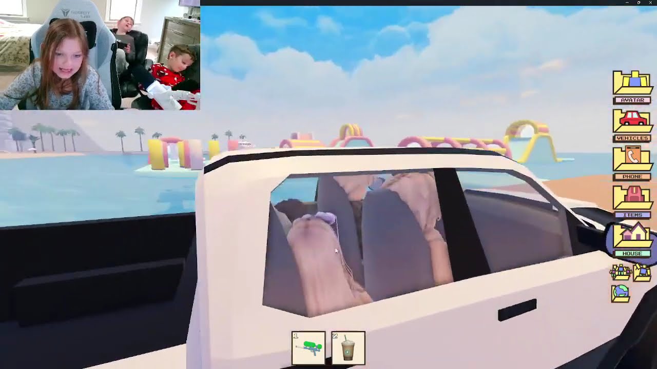 Мой папа везет меня и моих братьев в аквапарк New Berry Avenue *ROBLOX