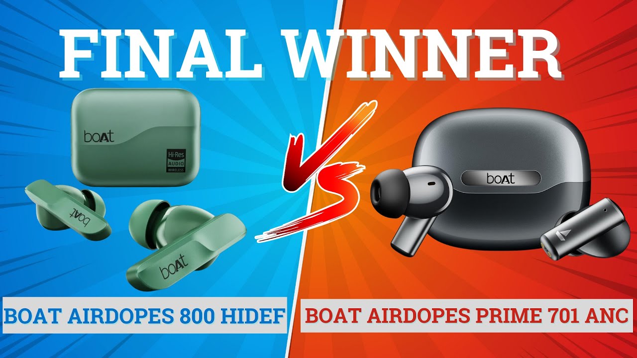 BoAt Airdopes 800 HiDef против BoAt Airdopes Prime 701 ANC 🔥 Лучшие наушники для музыки и игр до ...