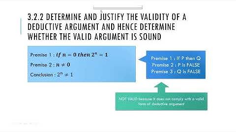 FORM 4 CH 3 : INDUCTIVE AND DEDUCTIVE ARGUMENTS