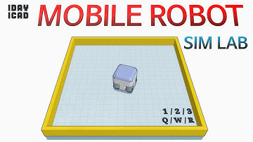 [1DAY_1CAD] MOBILE ROBOT - SIM LAB (Tinkercad : Design / Project / Education)