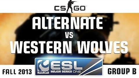 Team ALTERNATE vs. Western Wolves - Group D - RaidCall EMS One Fall 2013 - CS:GO
