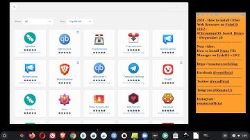 2020 - How to install Other Web Browsers on #FydeOS v10.2 - #ChromiumOS_based_Distro - #September 20
