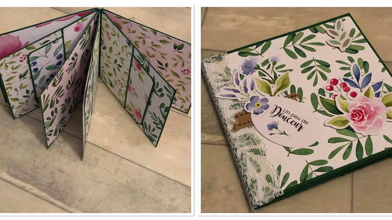 tuto mini album avec pochette SUPER SIMPLE et rapide / débutant