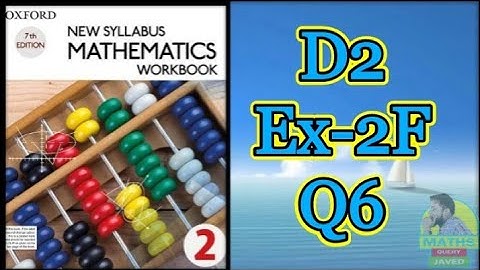 Q6 || Ex-2F || D2 || NSM || Linear graph and Simultaneous equation || in Urdu Hindi