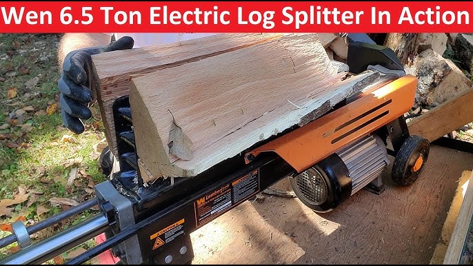 WEN 56208 6.5-Ton Electric Log Splitter with Stand