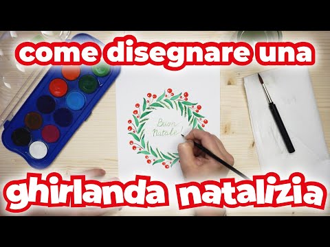 Video: Come Disegnare Una Ghirlanda Di Natale