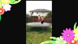 Trampoline randomness with two random people