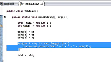 Comment lire un tableau Java ?