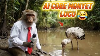 AI CORE MONKEY‼️ KUMPULAN VIDEO AI VEO 3  MONYET IMUT LUCU😁