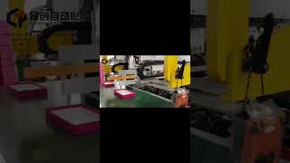 Automatic rigid box making machine #fyp #automation #packagingmachine #boxmaking #giftbox #rigidbox