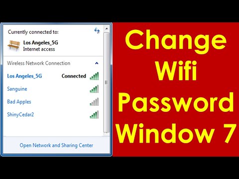 How to change wifi password in windows 7 by Being Selftech