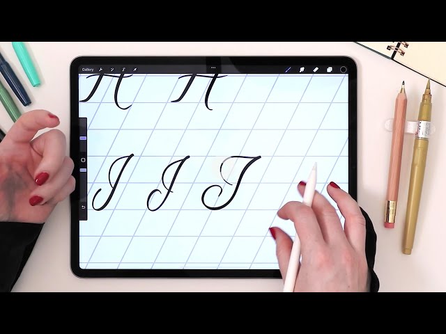 Lowercase Brush Lettering Guide, iPad Lettering, Procreate App, Learn –  Hewitt Avenue