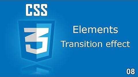 CSS3 Transition animation effect on html elements -- CSS3 in Hindi