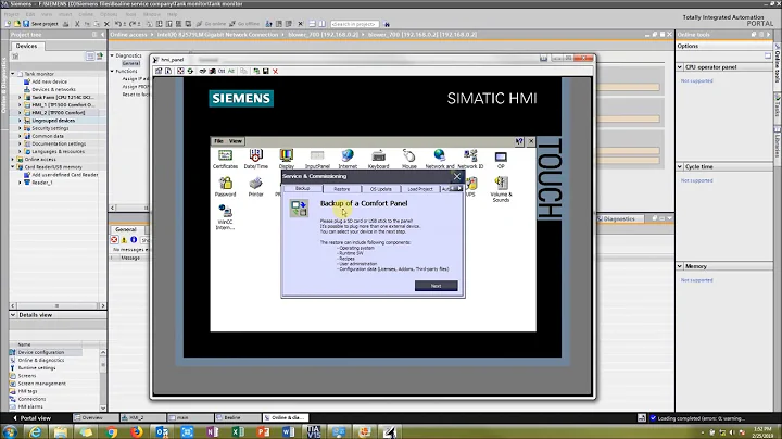 Transferring a SIMATIC Comfort HMI's Runtime Project files to a USB | Siemens Support | AWC, Inc.