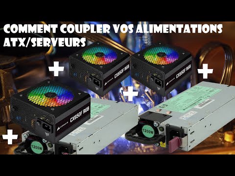 COMMENT RELIER VOS  ALIMENTATIONS ATX/SERVEUR POUR VOS RIGS