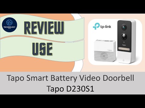 Tapo D230S1 - Sonnette Vidéo Connectée Tapo sur batterie + Hub carillon  inclus 