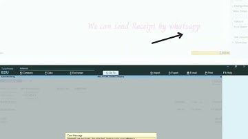 Can you send Invoice by whatsapp in Tally