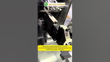Automatic double head OD 16 * L 27mm stainless steel pipe dual-motor chamfering machine