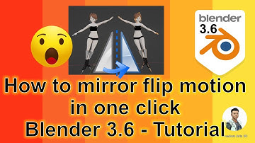 How to flip animation in Blender 3.6 in one click to it