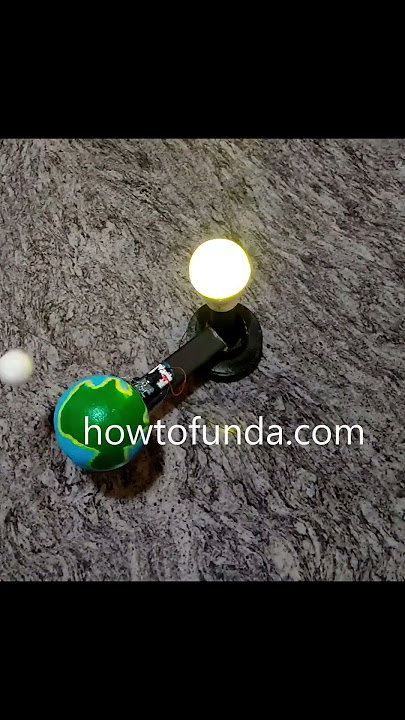 solar eclipse and lunar eclipse working model - #shorts  - innovative design | howtofunda