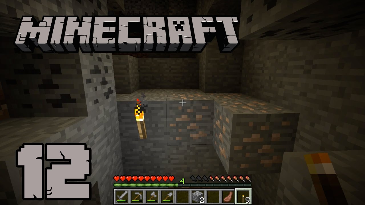 gaming logo MINECRAFT - Episode 12 - Exploring down the cave