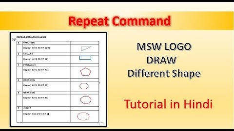 #logo How to draw shape logo language used repeat command mobile phone