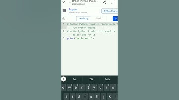 ONLINE PYTHON COMPILER 😊| Mobile Me Online Python Compiler Kaise Chaley | Programiz Compiler #shorts