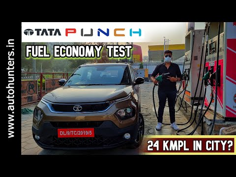 Tata Punch Fuel Economy Test || Tata #Punch Petrol Real World Mileage In Mix Usage || AutoHunters