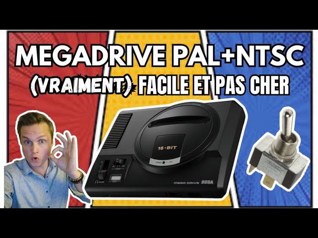 Megadrive PAL/NTSC: SIMPLE 3-way switch installation for under 10