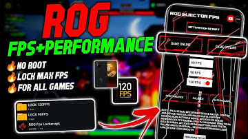 Max 90 - 120 FPS | Enable Rog Fps + Performance | Stable Fps & Performance | No Root