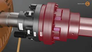 Assembly of the KTRSI FRE idle rotation overload coupling / safety coupling | KTR Systems