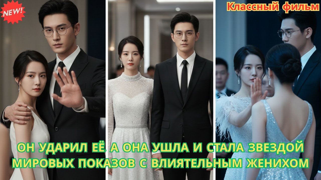 Он ударил её, а она ушла и стала звездой мировых показов с влиятельным женихом #драма #романтика
