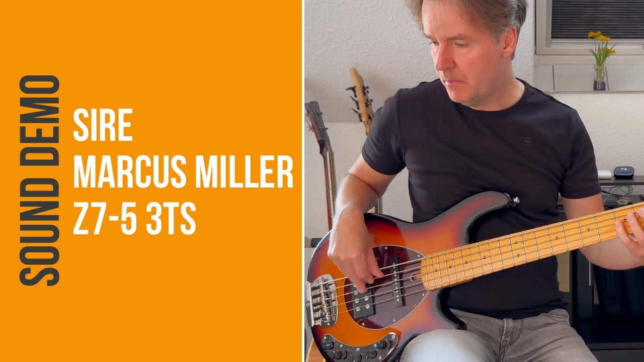 Sire Marcus Miller Z7-5 3-Tone Sunburst - Sound Demo (no talking