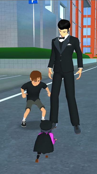 Mieo back to back Dad 🥰🤣🤭#viral #sakuraschoolsimulator #shortsfeed #sss #shortsfeed #babyshorts