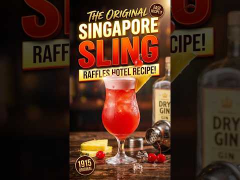 How To Make Original Singapore Sling Cocktail 🍹 | Classic Raffles